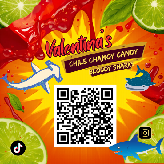 Chamoy Bloody Sharks Candy