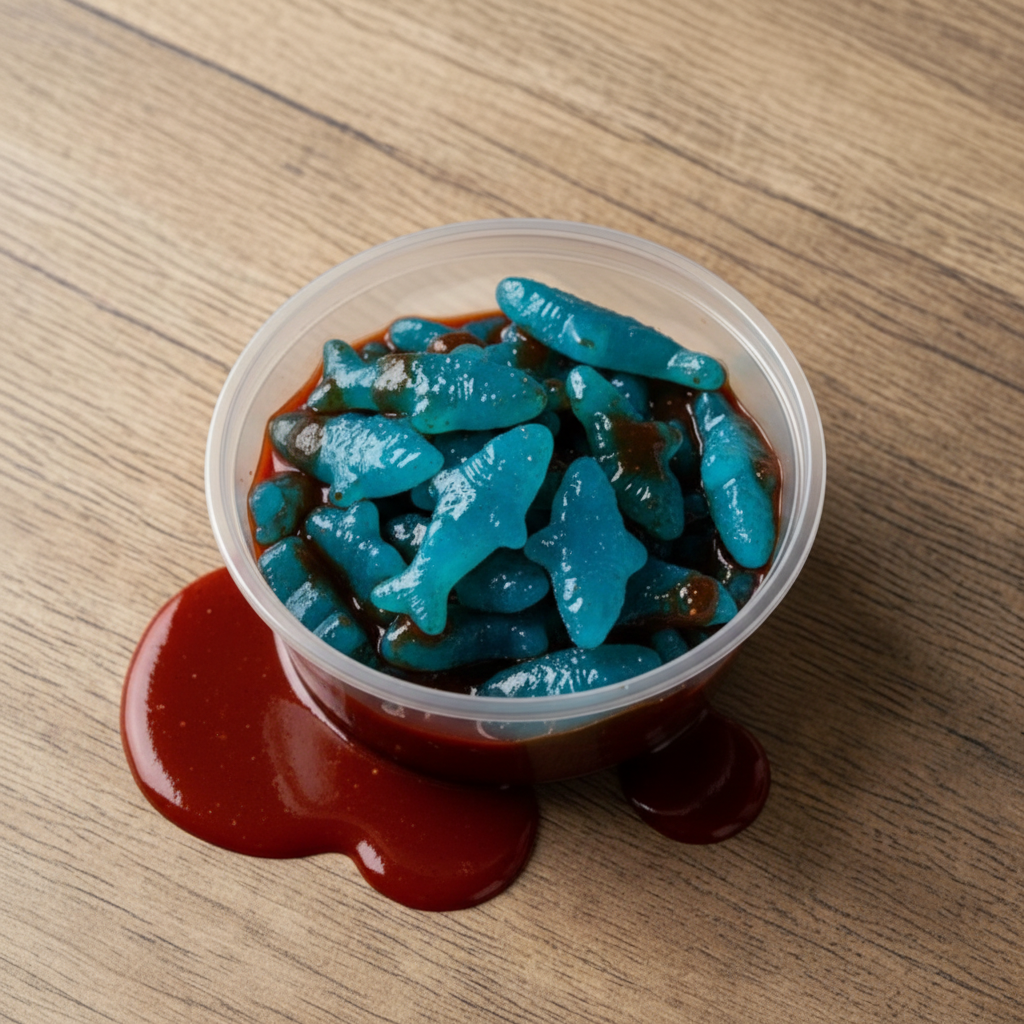 Blue Sharks with Chamoy Drip